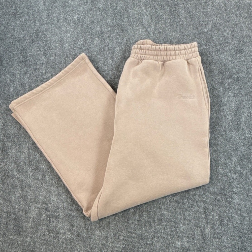 Comfrt Signature Straight Leg Sweatpants 2XL Almond Beige Oversized Fleece Pants